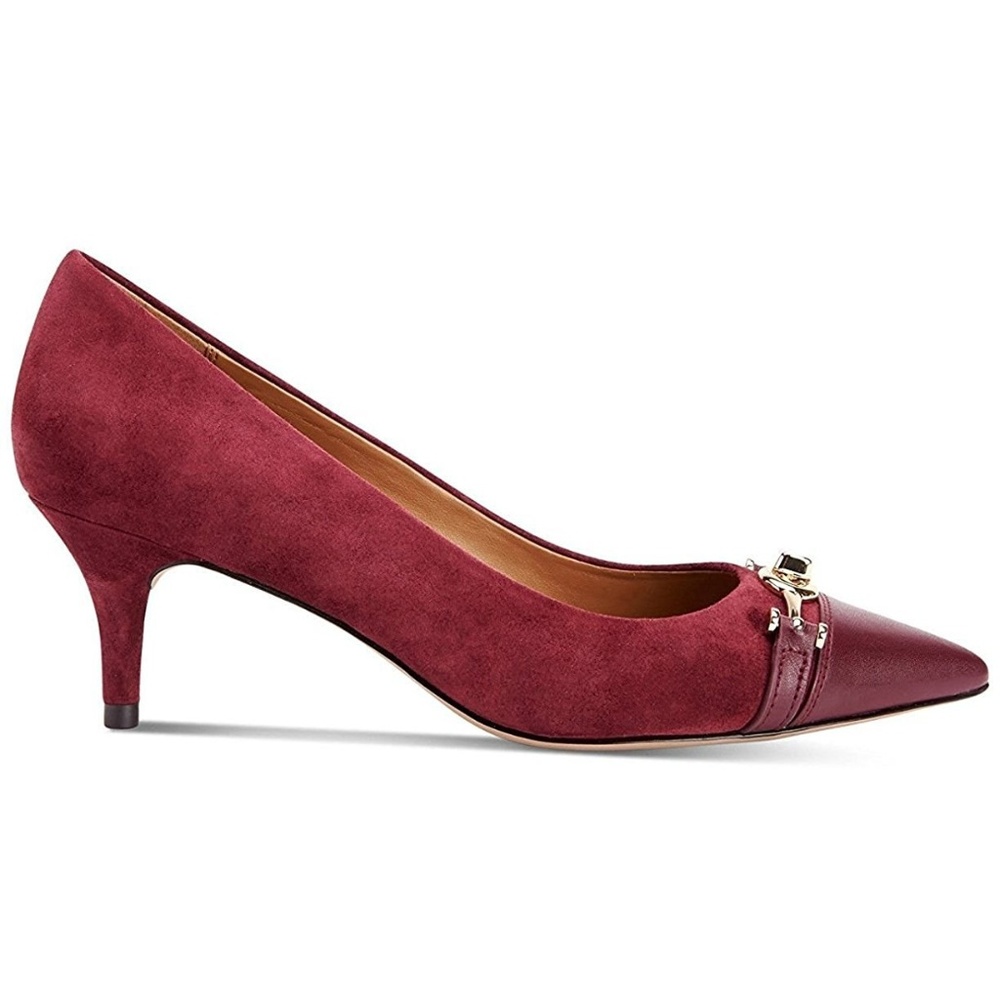 New Coach Lauri Lux Suede Classic Pumps. - Picture 1 of 3
